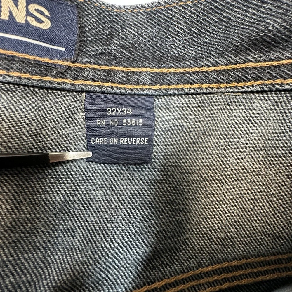 Koman Jeans Baggy Pants Mens 32x34 (Fits as 31x34) Dark Wash Wide Leg 90s Y2K